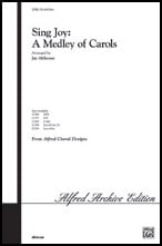 Sing Joy: a Medley of Carols SSA choral sheet music cover Thumbnail